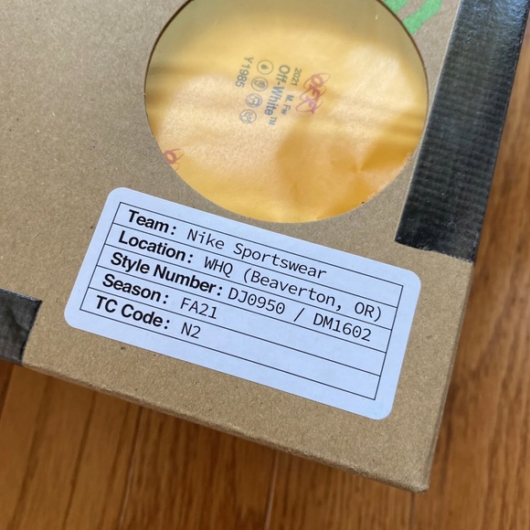 Nike Off White Dunk Low Size 8.5 Lot #10 Of 50 DM1602 112 - Picture 5 of 10